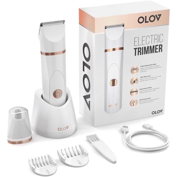 Bikini Trimmer Women - Wet/Dry Body Shaver Groomer, Replaceable Ceramic Blade - Picture 2 of 5